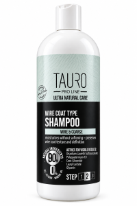 Tauro Pro Line, Ultra Natural Care - Wire Coat Type Shampoo - szampon do szorstkiej sierści, 400 ml