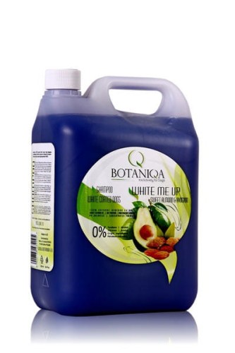 Botaniqa - White Me Up Sweet Almond & Avocado Shampoo - koncentrat szamponu z awokado uwydatniający kolor, 5 l