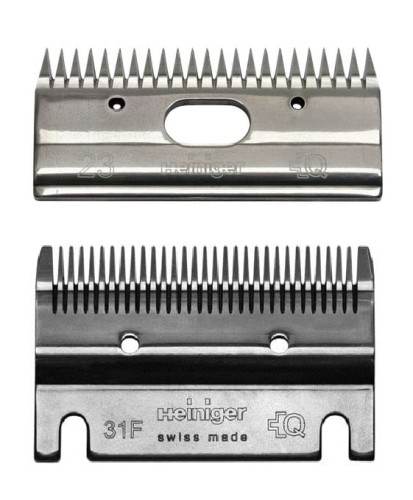 Heiniger - 31F/23 - komplet ostrzy dla koni, bydła wysokość strzyżenia 1-2 mm