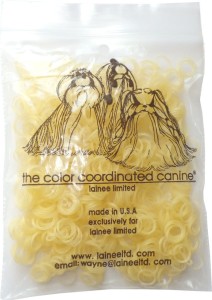 Lainee - gumki lateksowe bezbarwne - medium latex band, light weight - średnie cienkie, ok. 850 szt.