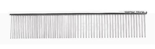Show Tech - Pro Combi Comb - grzebień metalowy, rozstaw zębów pół na pół, dł. 19 cm