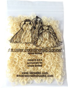 Lainee - gumki lateksowe białe - small latex band, light weight - małe, cienkie, ok. 850 szt.