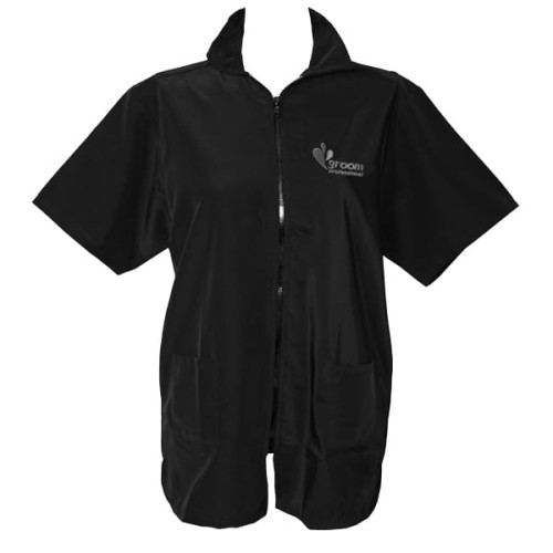 Groom Professional - Firenze - bluza groomerska z wykończeniem szarym, rozmiar M