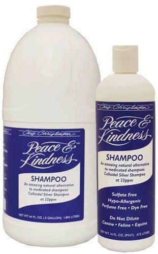 Chris Christensen - Peace & Kindness Shampoo - leczniczy szampon ze srebrem koloidalnym dla psów, kotów i koni, 1,89 l