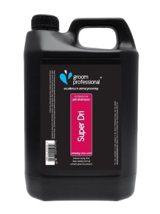 Groom Professional - Super Dri Shampoo - szampon głęboko oczyszczający, skracający czas suszenia, do wszystkich rodzajów sierści, 4 l