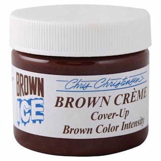 Chris Christensen - Brown Ice Creme - brązowy krem kryjący przebarwienia, 71 g