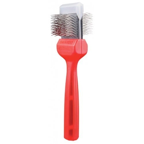 ActiVet - szczotka Pro Basic Mat Zapper - czerwona, 4,5 cm
