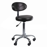 Hocker groomerski z oparciem BD-9934 - czarny