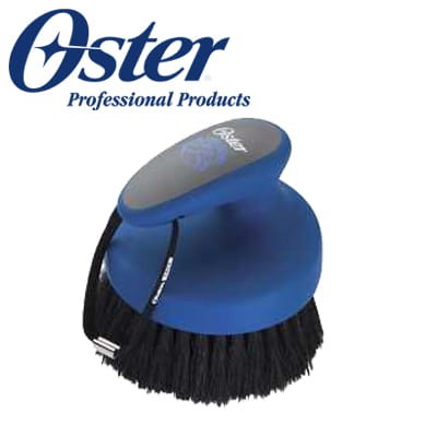 Oster - Face Finishing Brush - szczotka dla koni do łba z naturalnego włosia, niebieska