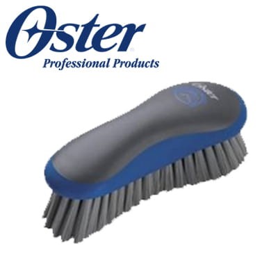 Oster - Medium Grooming Brush - szczotka dla koni ze sztucznym, średniej miękkości włosiem, niebieska