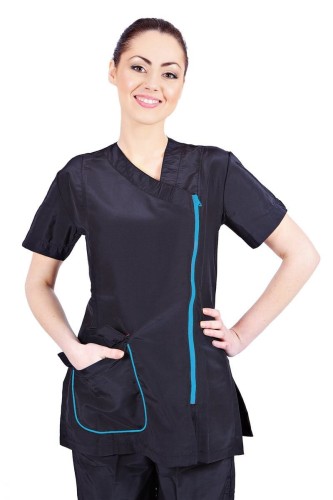 Groom Professional - Modena Jacket - bluza groomerska z wykończeniem w kolorze niebieskim, rozmiar XXL