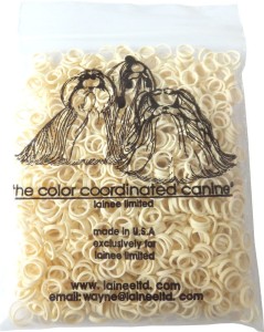 Lainee - gumki lateksowe białe - small latex band, medium weight - małe, średnia grubość, ok. 850 szt.