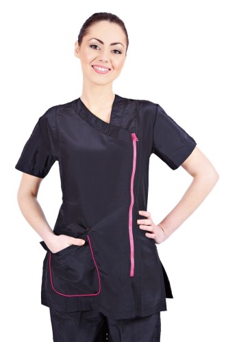 Groom Professional - Modena Jacket - bluza groomerska z wykończeniem w kolorze różowym, rozmiar S