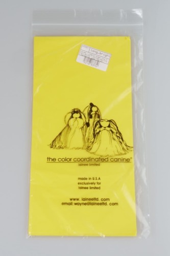 Lainee - plastic wraps long bright yellow - foliowe papiloty jasnożółte, duże, 250 szt.