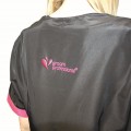 Groom Professional - Matera - bluza groomerska czarna z różowym wykończeniem