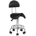 Hocker groomerski 6001 rodeo z oparciem, czarny