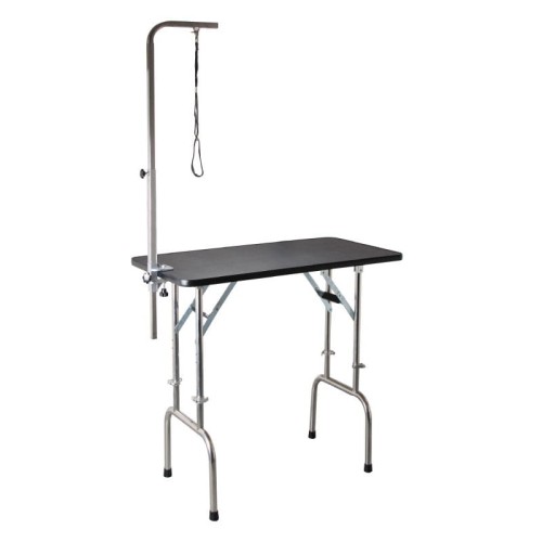 Shernbao - stół trymerski z regulacją wysokości i wysięgnikiem w komplecie, blat 90x60 cm