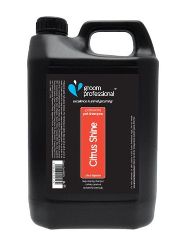 Groom Professional - Citrus Shine Shampoo - szampon do tłustej skóry, deodoryzujący z wyciągiem z cytrusów 4 l