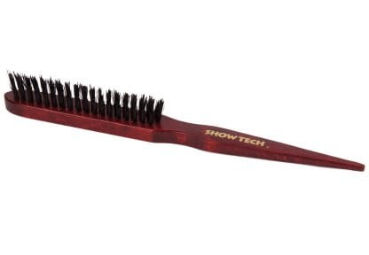 Show Tech - Bristle/Nylon "Teasing" Brush - wąska szczotka z włosia dzika połączonego z nylonem, 3 rzędowa