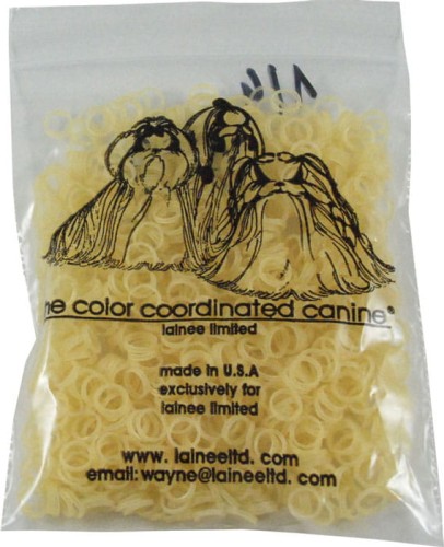 Lainee - gumki lateksowe bezbarwne - small latex band, light weight - małe, cienkie, ok. 850 szt.