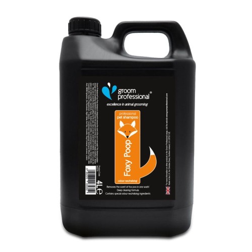 Groom Professional - Foxy Poop Shampoo - szampon dogłębnie myjący i neutralizujący brzydkie zapachy, 4l