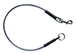 Smycz groomerska - mocna, stalowa linka, dł. 90 cm