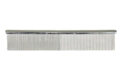 Yento - profesjonalny, metalowy grzebień, rozstaw zębów pół na pół, dł. 19 cm 