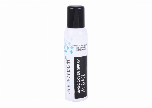 Show Tech+ - Jet Black Magic Cover - czarny spray intensywnie maskujący, 125 ml