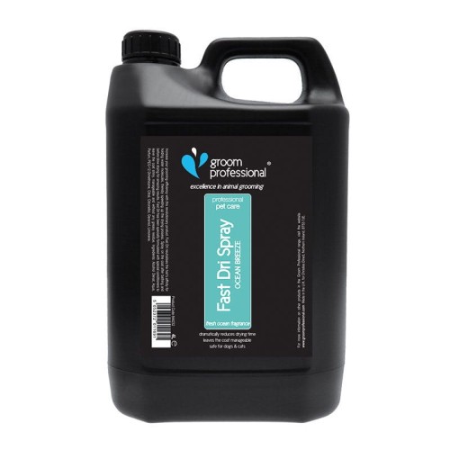 Groom Professional - Fast Dri Spray Ocean Breeze - spray dla psów i kotów, który skraca czas suszenia o połowę, 4l