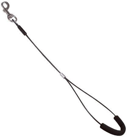 Shernbao - smycz groomerska - mocna podwójna, stalowa linka, dł. 58 cm