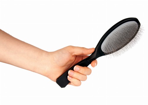 Show Tech - Ultra Pro Side Slicker Left Black Smal Soft - mała, miękka szczotka dla leworęcznych, piny 22 mm