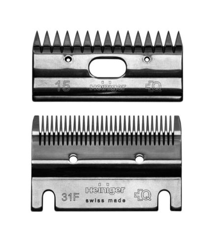 Heiniger - 31F/15 - komplet ostrzy dla koni, bydła wysokość strzyżenia 1-2 mm