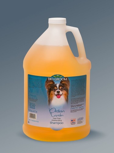 Bio-Groom - Protein Lanolin - odżywczy szampon dla psów długowłosych, 3,8 l
