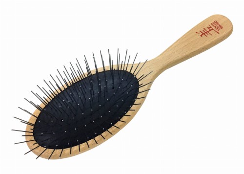 Yento - 60-60 Pin Brush - owalna szczotka z drewna bukowego, miękka