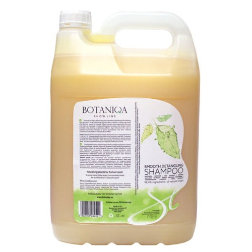Botaniqa - Show Line Smooth Detangling Shampoo - szampon dla ras długowłosych, 4 l
