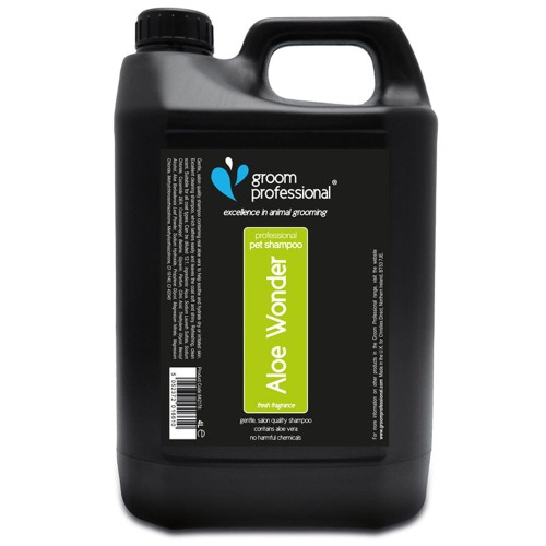 Groom Professional - Aloe Wonder Shampoo - szampon aloesowy do suchej i podrażnionej skóry, 4 l