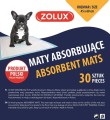 Zolux - maty absorbujące do nauki czystości, 45x60 cm, 30 sztuk