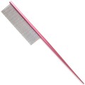 4Paws - grzebień z aluminiową rączką ze szpikulcem, dł. igieł 2 cm, rozstaw zębów 1,5 mm